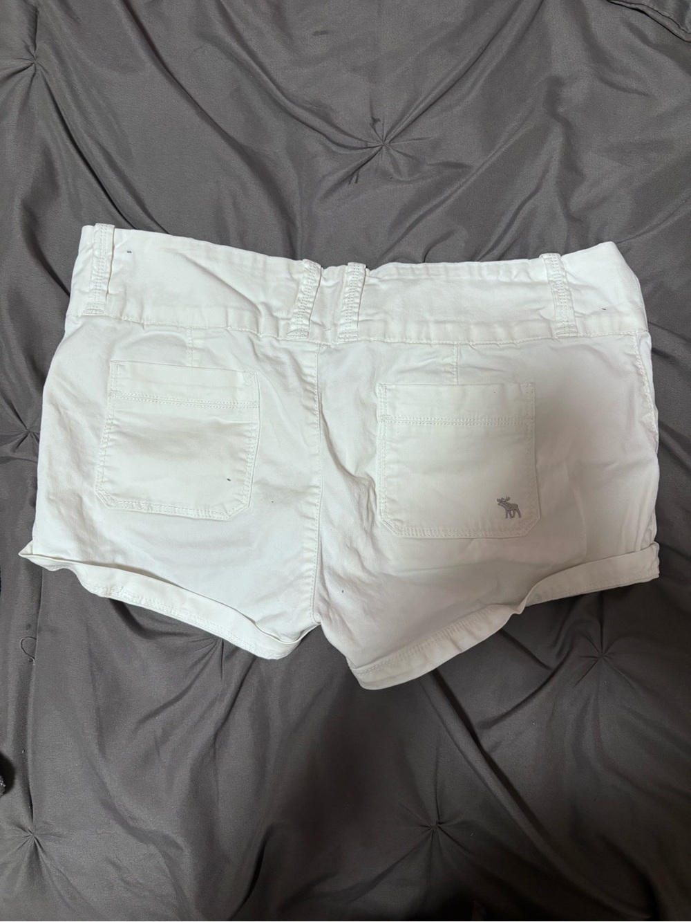Abercrombie & Fitch White High-Waist Women's Shorts